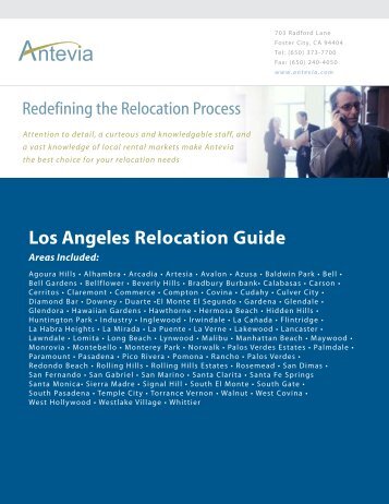 Los Angeles Relocation Guide - Antevia