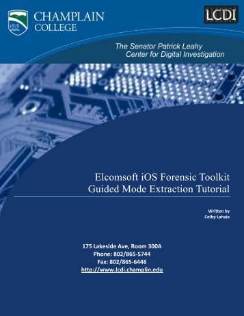 Elcomsoft iOS Forensic Toolkit Guided Mode Extraction Tutorial