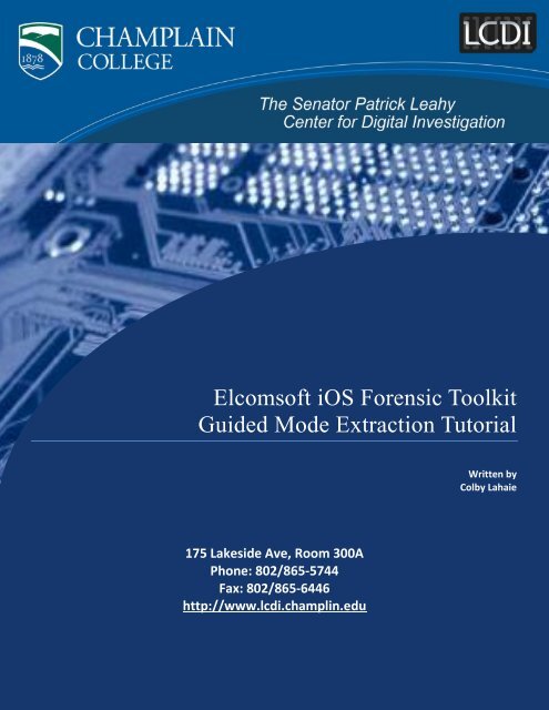 Elcomsoft iOS Forensic Toolkit Guided Mode Extraction Tutorial