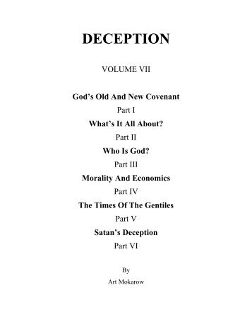 DECEPTION - God's Puzzle Solved