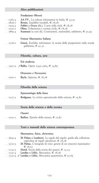 Scarica il listino in formato PDF - Bollati Boringhieri Editore