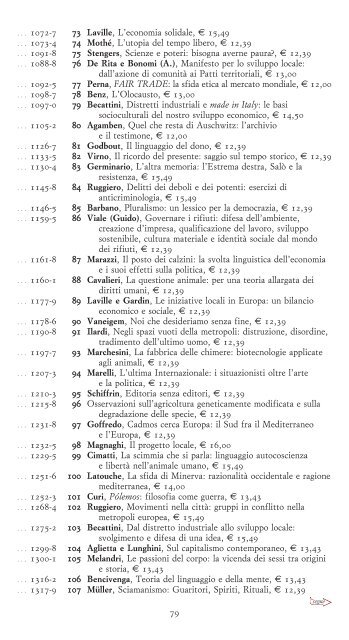 Scarica il listino in formato PDF - Bollati Boringhieri Editore