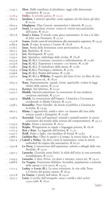 Scarica il listino in formato PDF - Bollati Boringhieri Editore