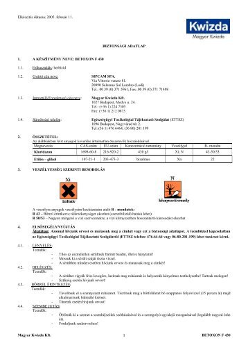 Betoxon F 430 - Farmmix