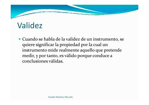 Validez y confiabilidad