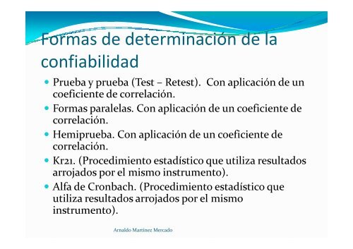 Validez y confiabilidad