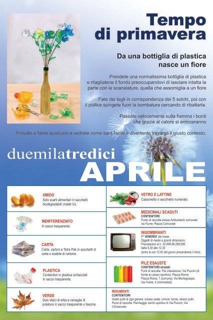 Calendario Rifiuti 2013 - Comune di Gudo Visconti