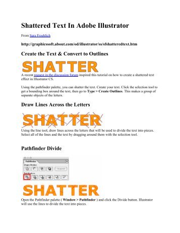 Shattered Text In Adobe Illustrator