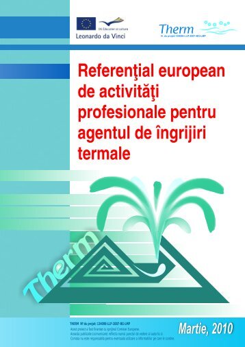 Referen ial european de activitÄ i profesionale pentru agentul de ...