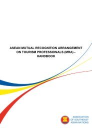 ASEAN MUTUAL RECOGNITION ARRANGEMENT ON TOURISM ...