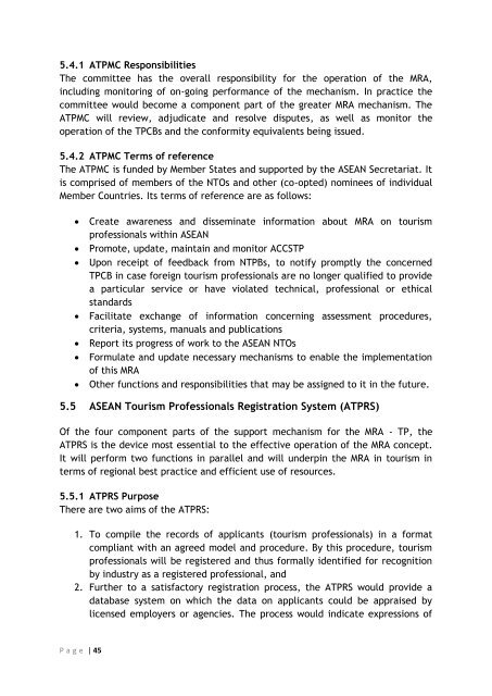 ASEAN MUTUAL RECOGNITION ARRANGEMENT ON TOURISM ...