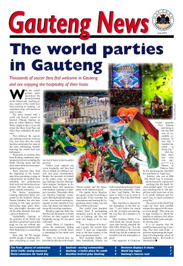 Thousands of soccer fans feel welcome in ... - Gauteng Online
