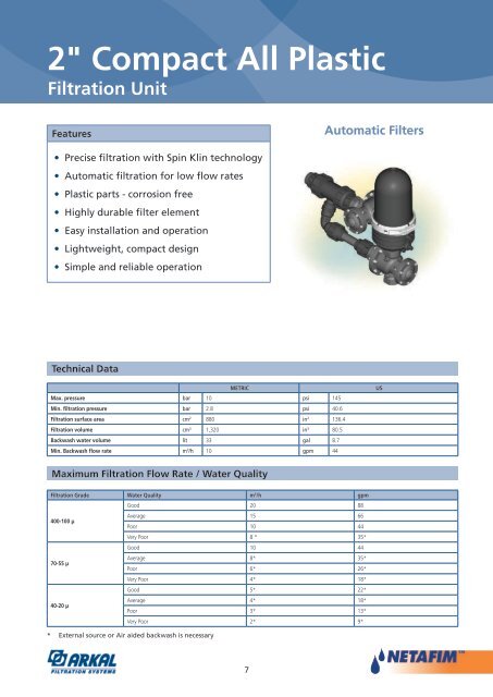 3” Twin Manual Disc Filter - Netafim