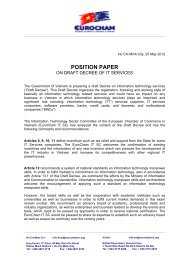 POSITION PAPER - Eurocham