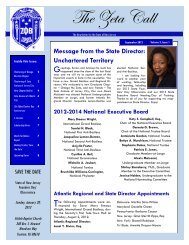 June 2013 Zeta Phi Beta Sorority Inc State Of New Jersey