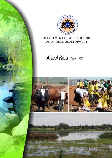 DARD Annual Report 2009-2010 - Gauteng Online
