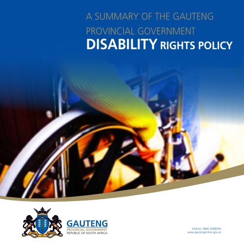 Disability policy summary - Gauteng Online