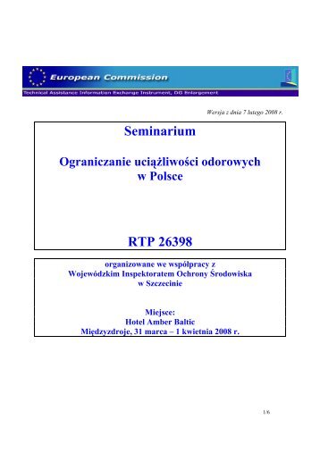 Seminarium RTP 26398 - WojewÃ³dzki Inspektorat Ochrony ...