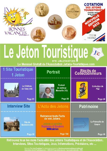 Le Jeton Touristique NÂ°59 - Jetons touristiques de la Monnaie de Paris