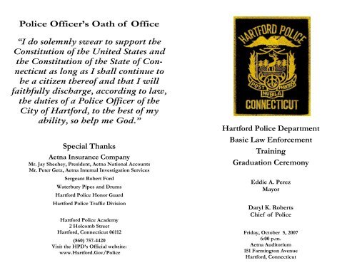 2007-1 Final Program (2).pub - Hartford Police Department - City of ...