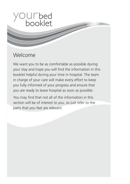 Leicester General Hospital Bedside Information for Patients - Library