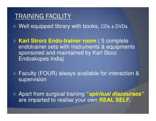 AGRA Laparoscopic Training Centre - Selsi