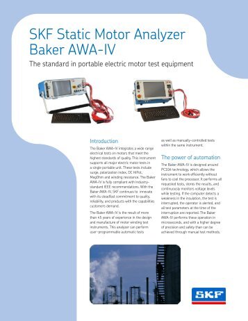 Baker AWA-IV brochure - SKF.com