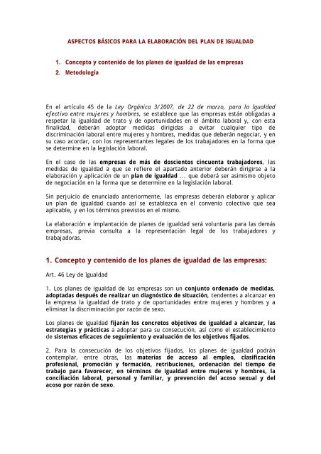 Manual para elaborar un Plan de Igualdad en la empresa