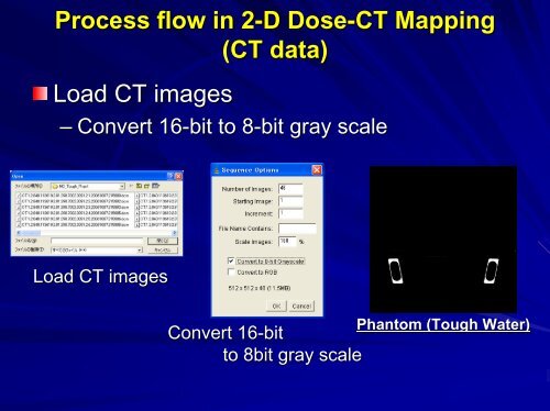 2-D Dose-CT Mapping in GEANT4