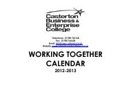 Working Together Booklet 2012-2013 - Rutland County College