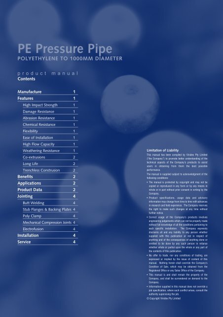 Polyethylene Pressure Pipe