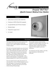 Oxequip Med*StarÂ® Quick-Connect Medical Gas Outlets (802Kb PDF)