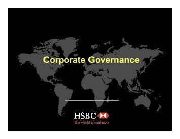 Corporate Governance - HSBC