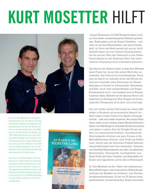 "Kurt Mosetter hilft" (Im Spiel 6/2012) - Myoreflextherapie
