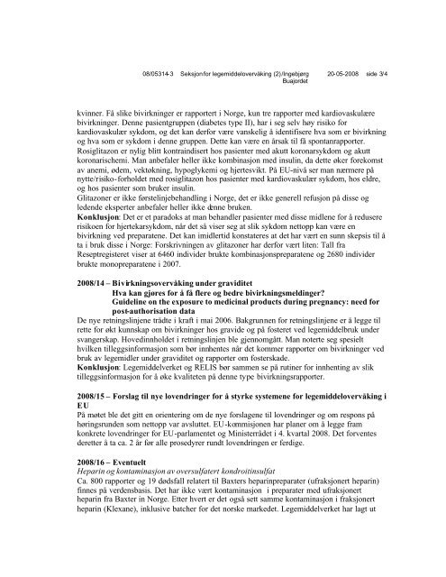 Referat fra møte i Bivirkningsnemnda 29.04.2008 - Statens ...