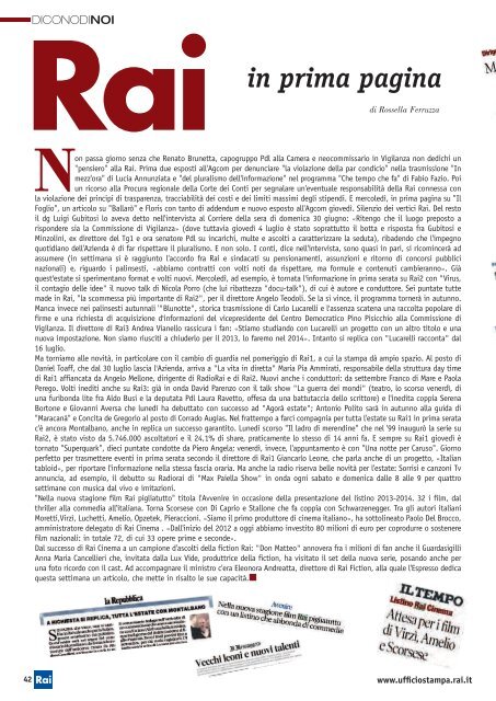 Scarica PDF - Ufficio Stampa Rai - Rai.it