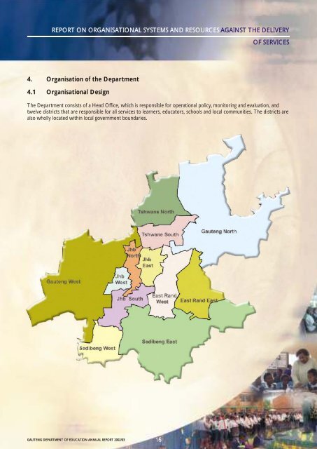 Education Annual Report 2002-2003 - Gauteng Online