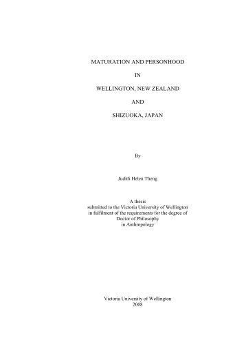 Vuw thesis template