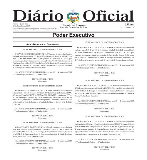 01 Poder Executivo.pdf - Imprensa Oficial - Graciliano Ramos