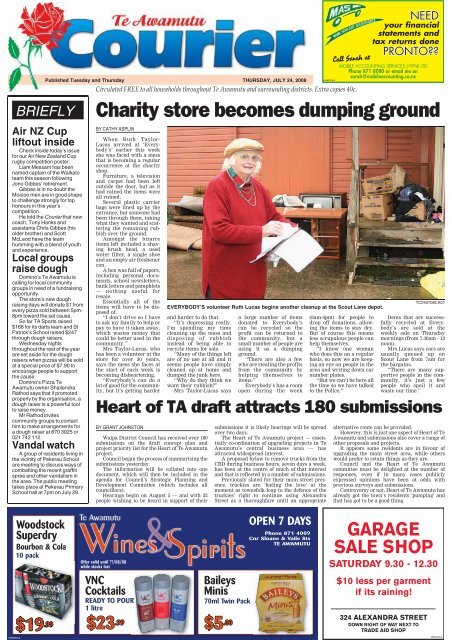 Te Awamutu Courier July 24th 2008 Te Awamutu Online