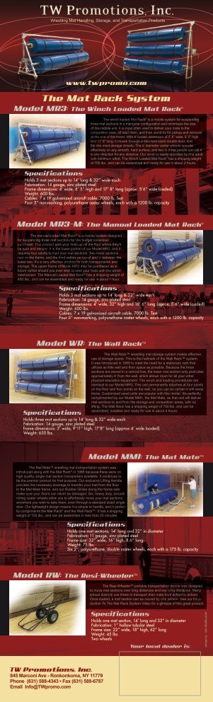 Wrestling Mat Handling, Storage, and Transportation Products Holds ...