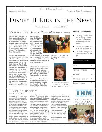 Disney II 1st quarter paper final.pdf - Disney II Elementary Magnet ...