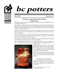 Mar. - Potters Guild of BC