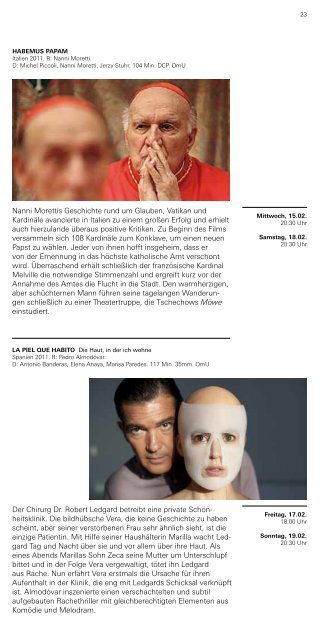 Kinoprogramm (PDF, 3,7 MB) - Deutsches Filminstitut