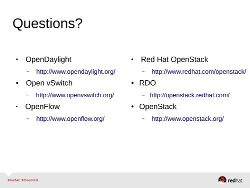 Network Virtualization & Software-defined ... - Red Hat Summit