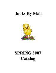 Books By Mail SPRING 2007 Catalog - New Mexico State Library