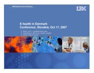 E-health in Denmark Conference, Slovakia, Oct 17, 2007