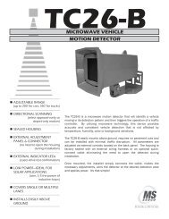 Microwave Vehicle Motion Detector TC26-B