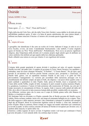 Osiride - Egittologia.net