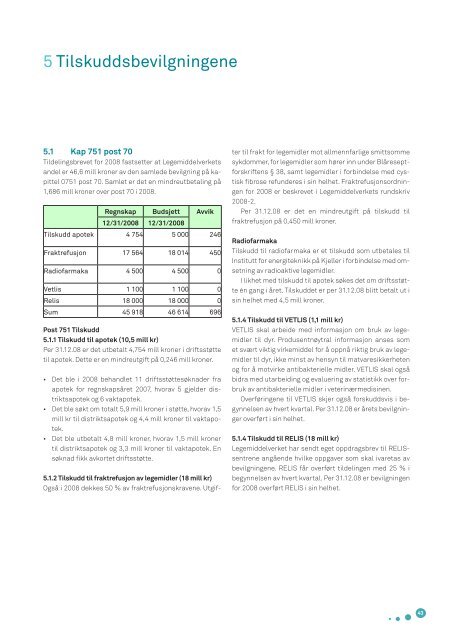 Årsrapport 2008 - Statens legemiddelverk